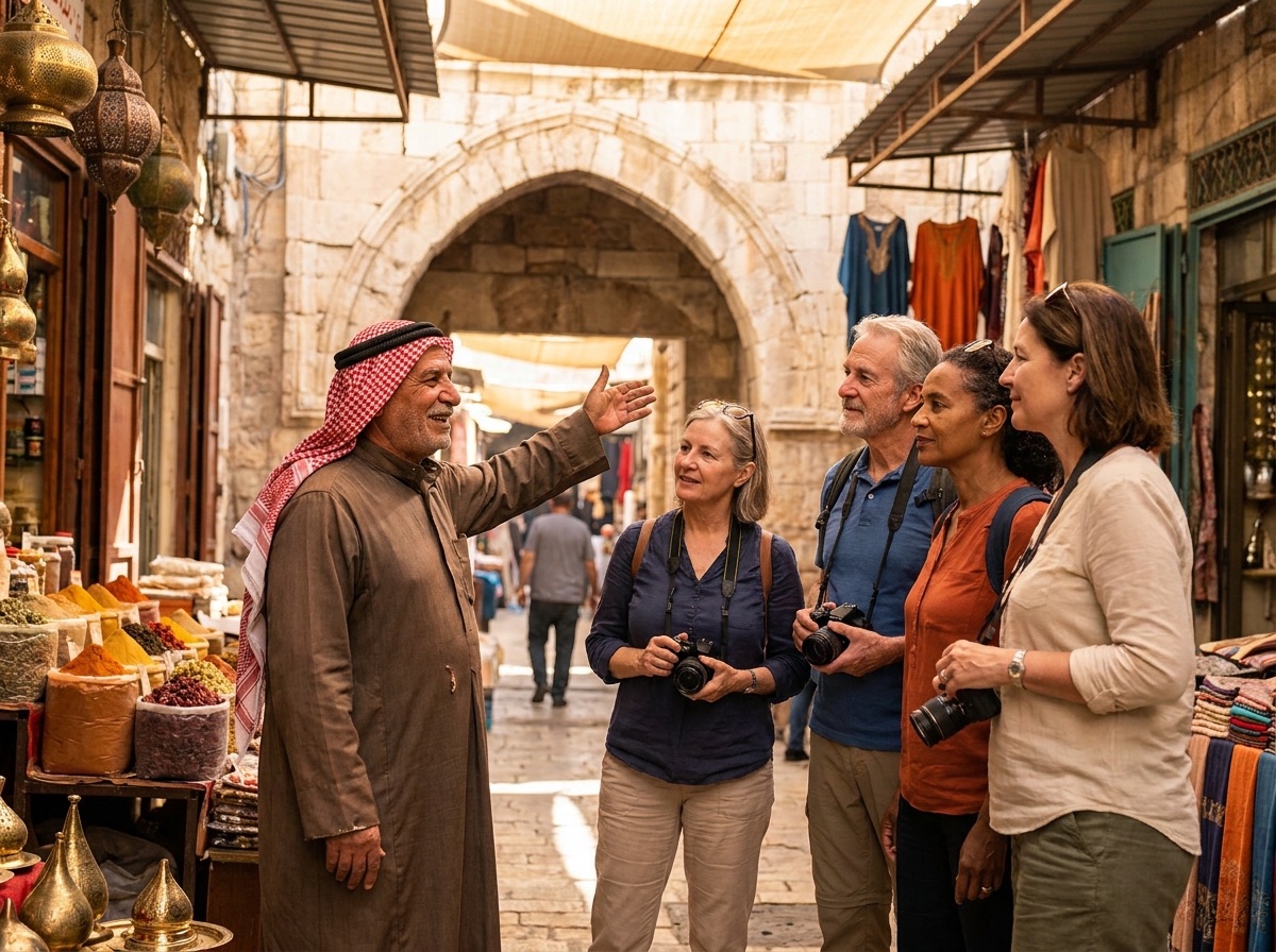 Downtown Amman, Jordan — the kind of authentic local streets travelers explore with Excursions Jordan