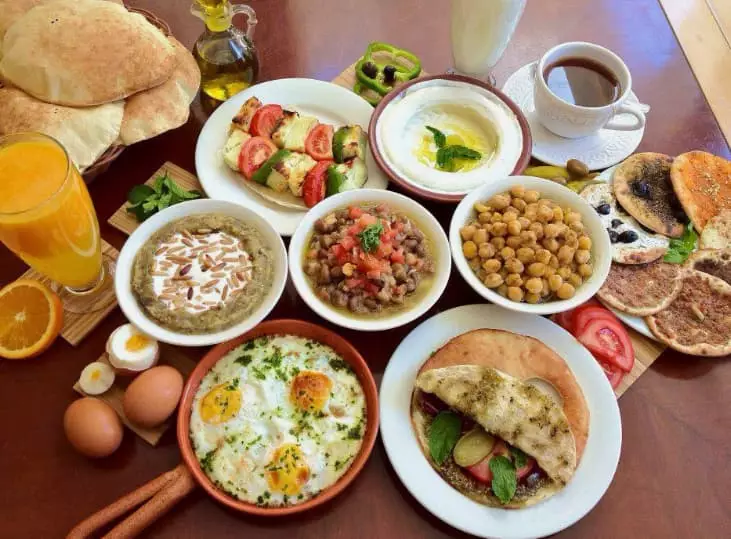 A traditional Jordanian breakfast and the most prominent restaurants that serve this breakfast